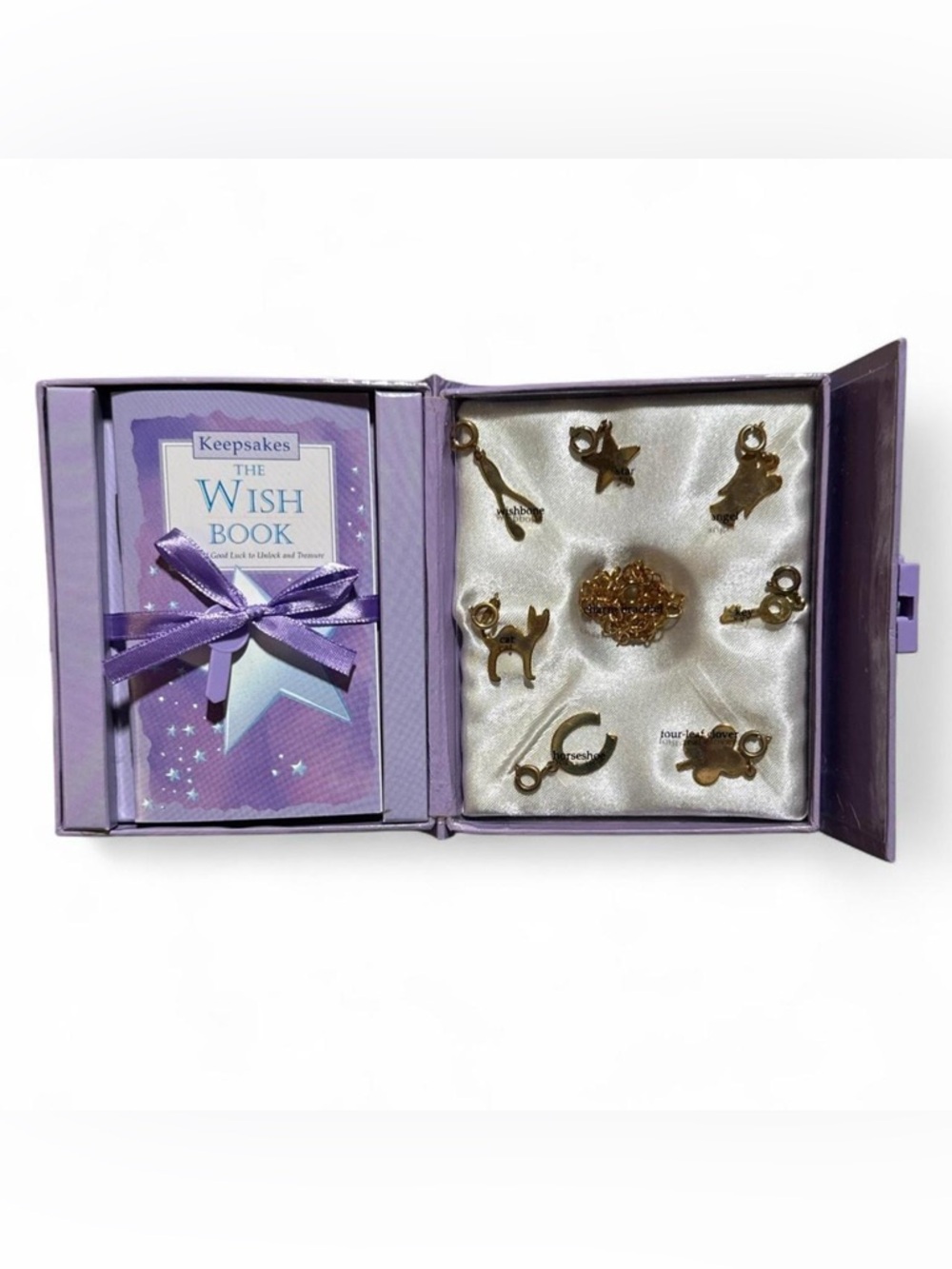 Keepsakes The Wish Box Gift of Good Luck Unlock Treasure Bracelet Charms Book